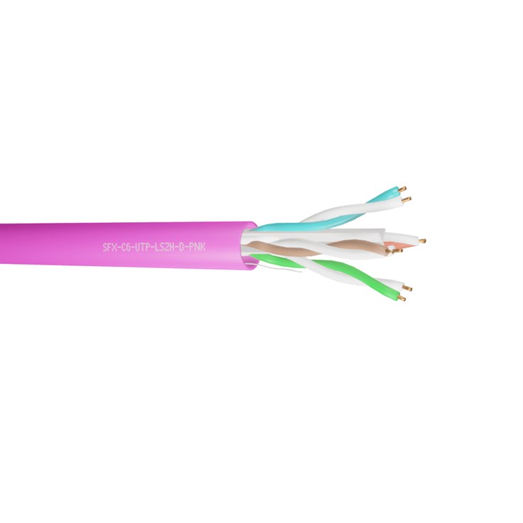 Securi-Flex SFX/C6-UTP-LSZH-D-PNK-305 networking cable Pink 305 m Cat6 U/UTP (UTP)