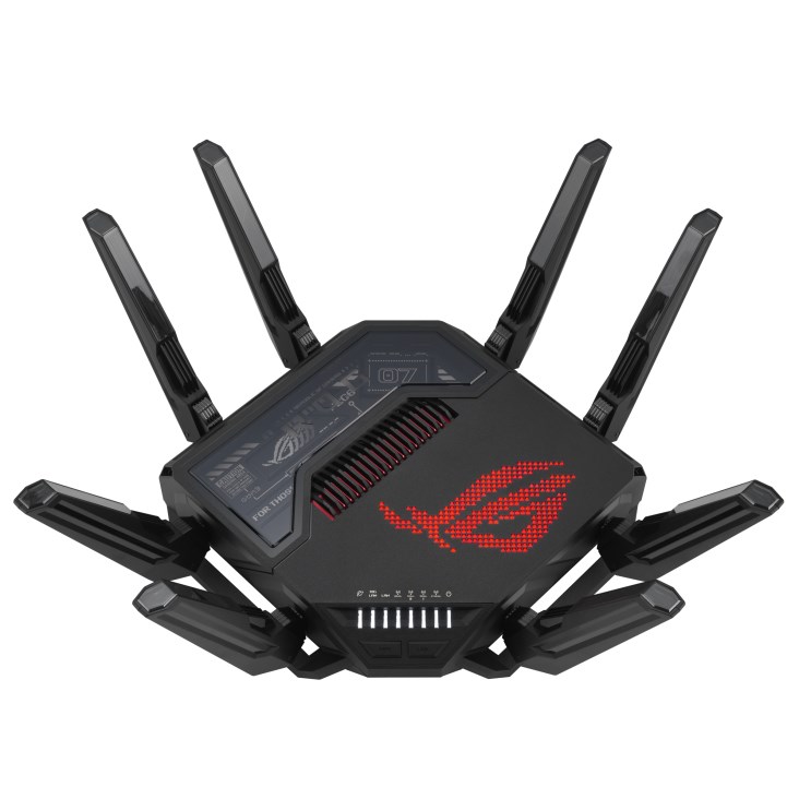 ASUS ROG Rapture GT-BE98 wireless router 10 Gigabit Ethernet Quad-band (2.4 GHz / 5 GHz-1 / 5 GHz-2 / 6 GHz) Black