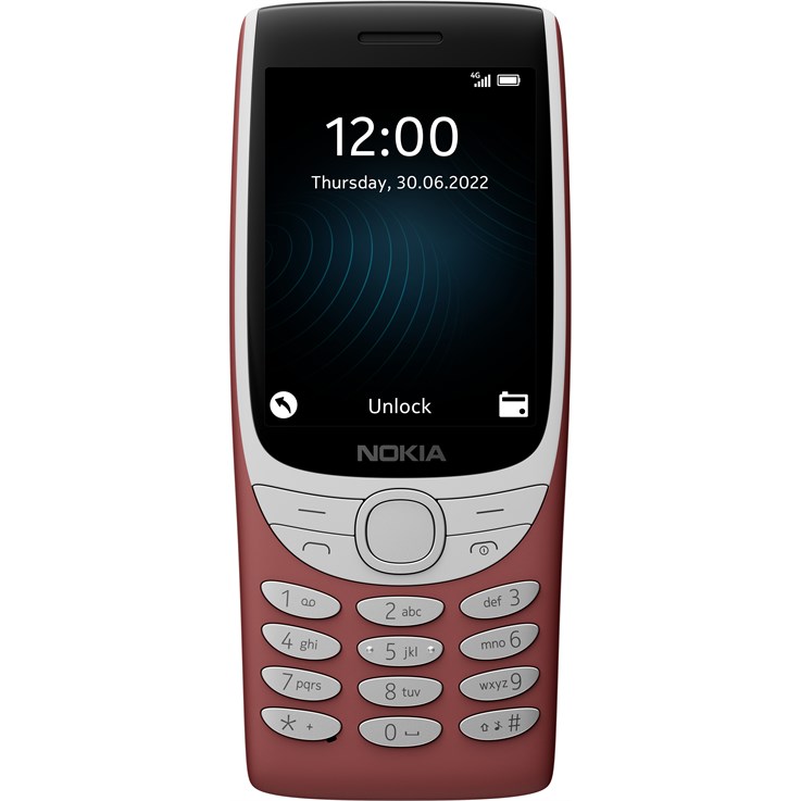 Nokia 8210 4G 7.11 cm (2.8") 107 g Red Feature phone