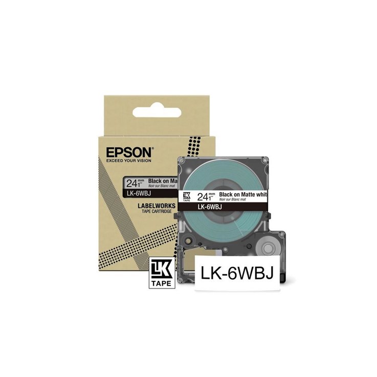 Epson LK-6WBJ Black, White