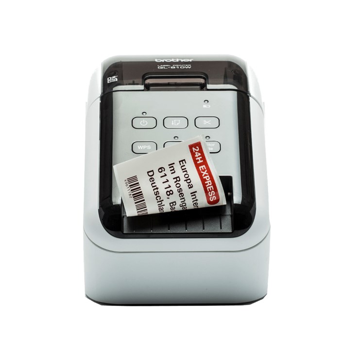 Brother QL-810WC label printer Direct thermal Colour 300 x 600 DPI 176 mm/sec Wired & Wireless Ethernet LAN DK Wi-Fi