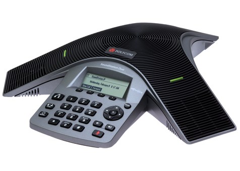 POLY SoundStation Duo teleconferencing equipment