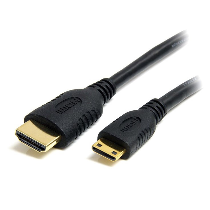 StarTech.com 50cm Mini HDMI to HDMI Cable with Ethernet - 4K 30Hz High Speed Mini HDMI to HDMI Adapter Cable - Mini HDMI Type-C Device to HDMI Monitor/Display - Durable Video Converter Cord