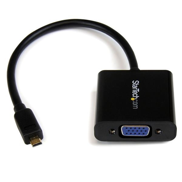 StarTech.com Micro HDMI to VGA Adapter Converter for Smartphones / Ultrabook / Tablet - 1920x1080