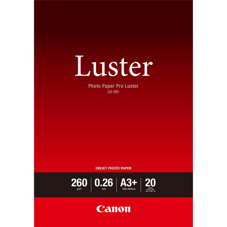 Canon LU-101 Luster Photo Paper Pro A3 Plus - 20 Sheets