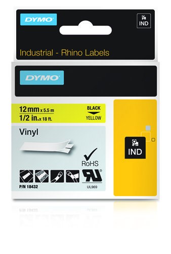 DYMO IND Vinyl Labels