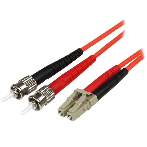 StarTech.com 5m Fiber Optic Cable - Multimode Duplex 50/125 - LSZH Fiber Jumper Cord - LC/ST