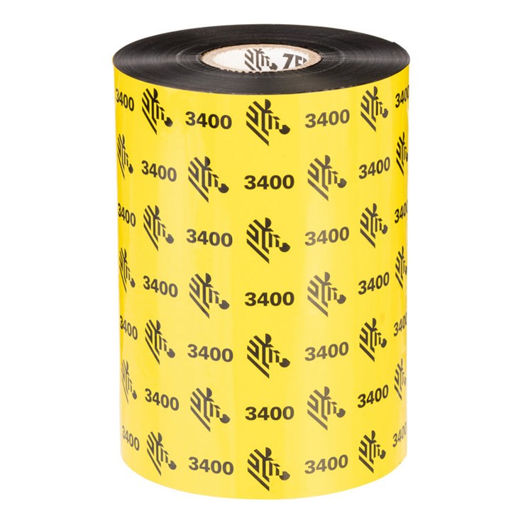 Zebra 3400 Wax-Resin thermal ribbon 450 m Black