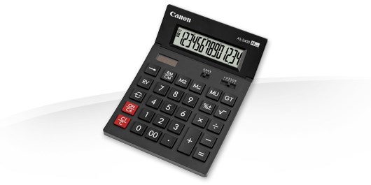 Canon AS-2400 calculator Desktop Display Black