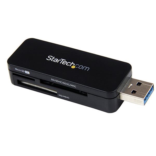 StarTech.com USB 3.0 External Flash Multi Media Memory Card Reader - SDHC MicroSD