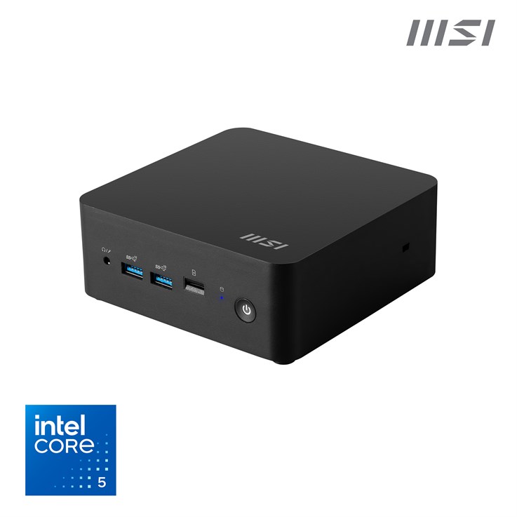 MSI Cubi NUC 1M Intel Core 5 120U (14th Gen) Barebone, NUC, SFF, Mini Computer, HTPC, (NO RAM, NO Storage, NO OS), IRIS XE Graphics/DDR5/Dual ThunderBolt 4/Dual HDMI/Dual LAN/WiFi 6E/BT 5.3/VESA