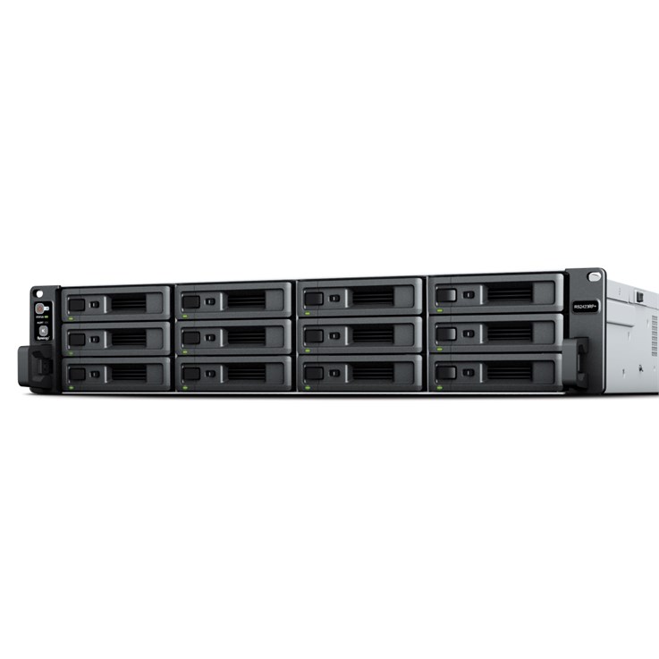 Synology RackStation RS2423+ NAS/storage server Rack (2U) AMD Ryzen V1780B 8 GB DDR4 DiskStation Manager Black, Grey