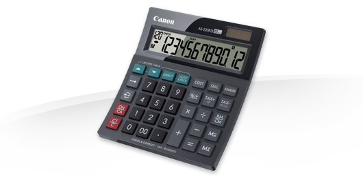 Canon AS-220RTS calculator Desktop Display Black