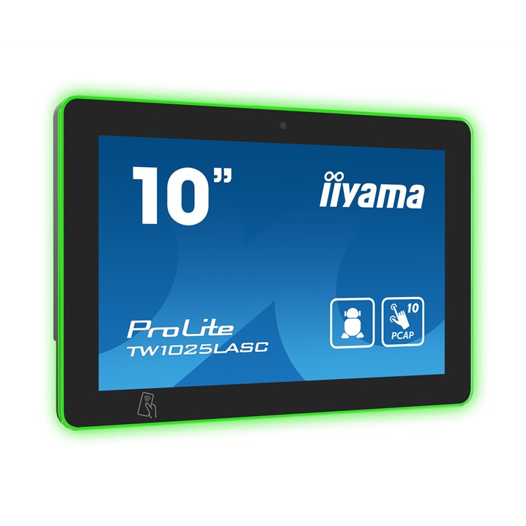 iiyama TW1025LASC-B1PNR meeting room display 25.6 cm (10.1") 1280 x 800 pixels LED 802.11b, 802.11g, Wi-Fi 4 (802.11n) Black Plastic Bluetooth