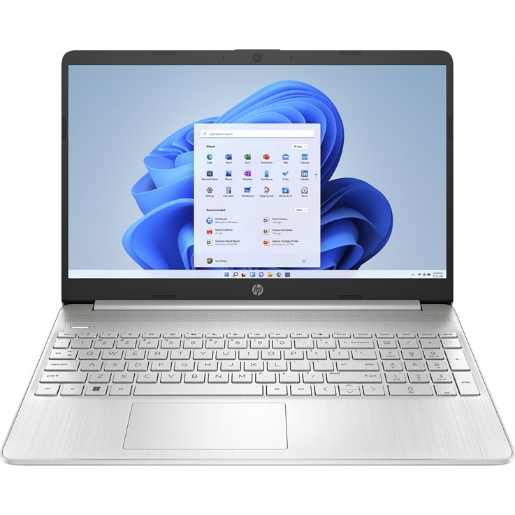 HP 15s-fq5030na Intel® Core™ i7 i7-1255U Laptop 39.6 cm (15.6") Full HD 8 GB DDR4-SDRAM 512 GB SSD Wi-Fi 5 (802.11ac) Windows 11 Home in S mode Silver