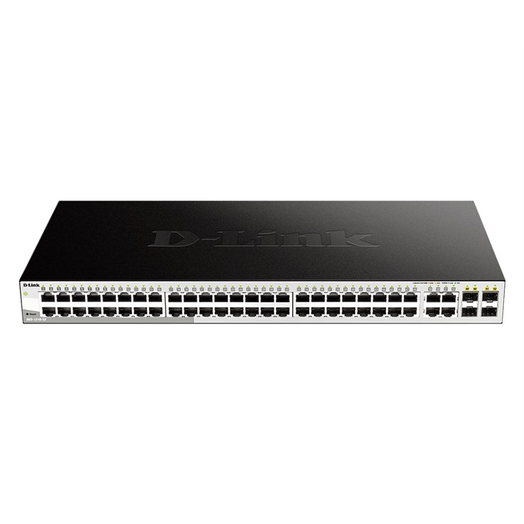 D-Link 52-Port Gigabit Smart Managed Switch including 4 x 100/1000Mbps Combo Ports