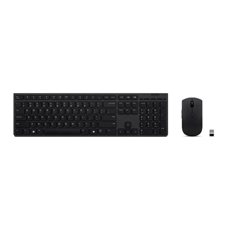 Lenovo 4X31K03968 keyboard Mouse included Office RF Wireless + Bluetooth US English Grey