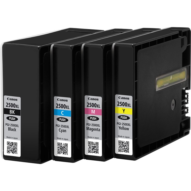 Canon PGI-2500XL High Yield BK/C/M/Y Ink Cartridge Multipack