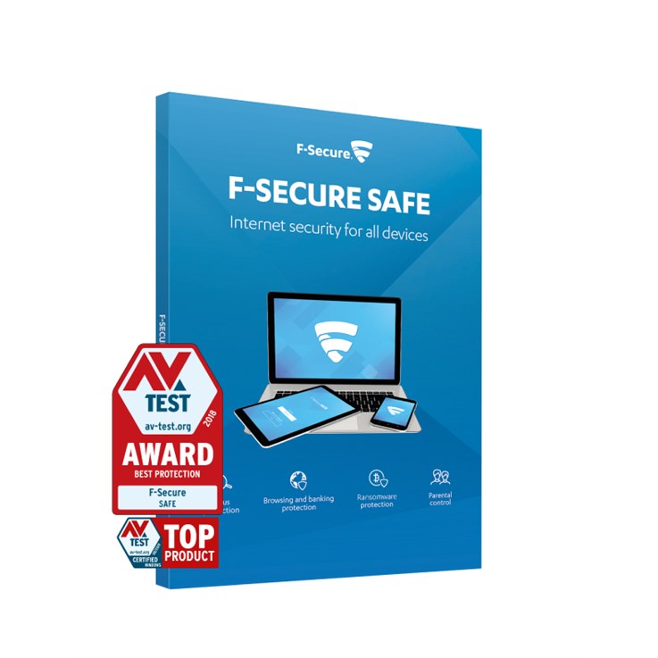 F-SECURE SAFE Antivirus security Full Danish, German, Dutch, English, Spanish, French, Italian, Norwegian, Polish, Portuguese, Russian 1 year(s)