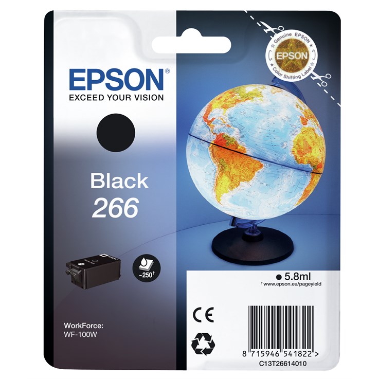 Epson Globe Singlepack Black 266 ink cartridge