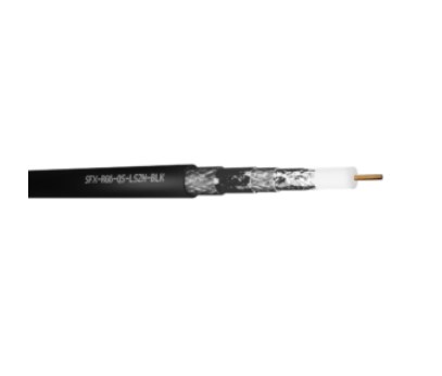 Securi-Flex SFX/RG6-QS-LSZH-BLK-100 coaxial cable 100 m No Black