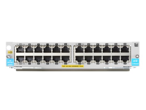 HPE 24-port 10/100/1000BASE-T PoE+ MACsec v3 zl2 Module network switch module Gigabit Ethernet