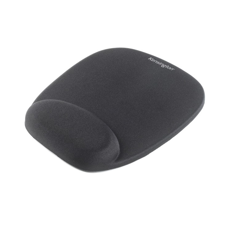 Kensington Foam Mouse Pad with Integrated Wrist Support - Black