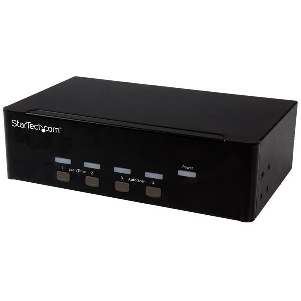 StarTech.com 4-port KVM Switch with Dual VGA - USB 2.0