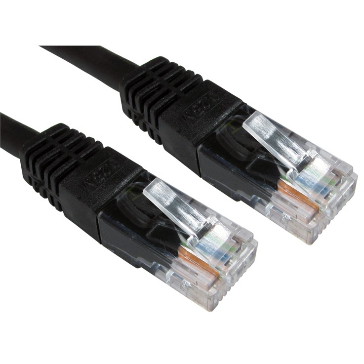 Cables Direct ERT-605K networking cable Black 5 m Cat6 U/UTP (UTP)