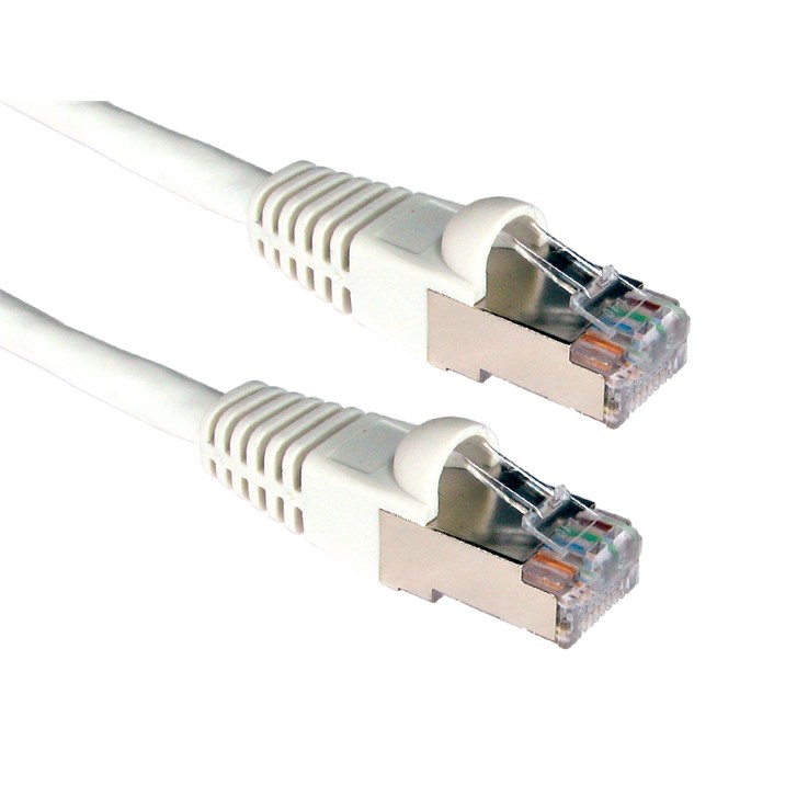 Cables Direct Cat6a, 1m networking cable White S/FTP (S-STP)