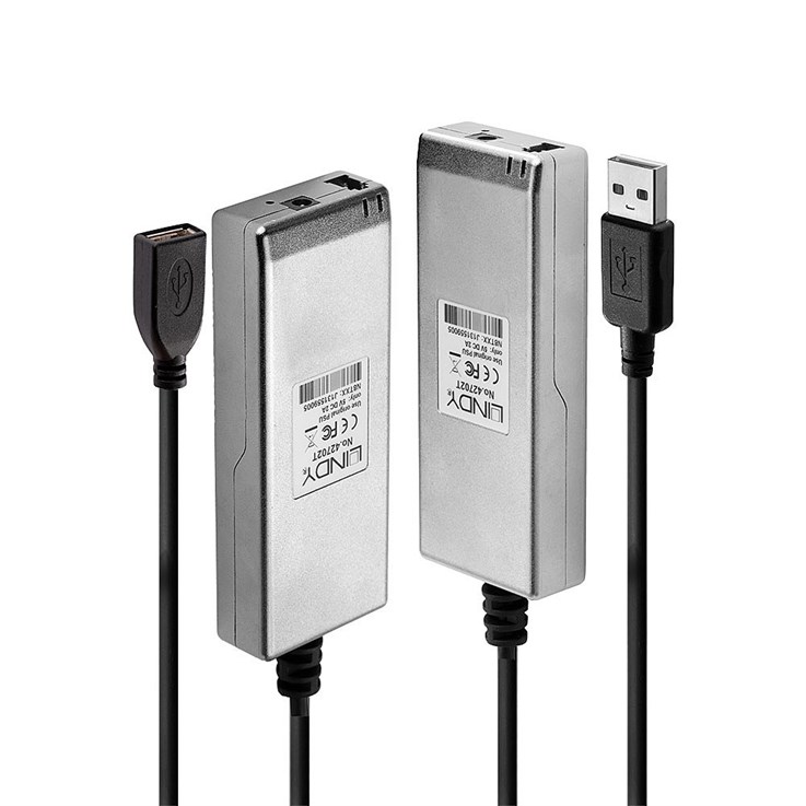 Lindy 200m Fibre Optic USB 2.0 Extender