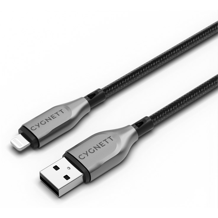 Cygnett CY4658PCCAL lightning cable 1 m Black, Grey