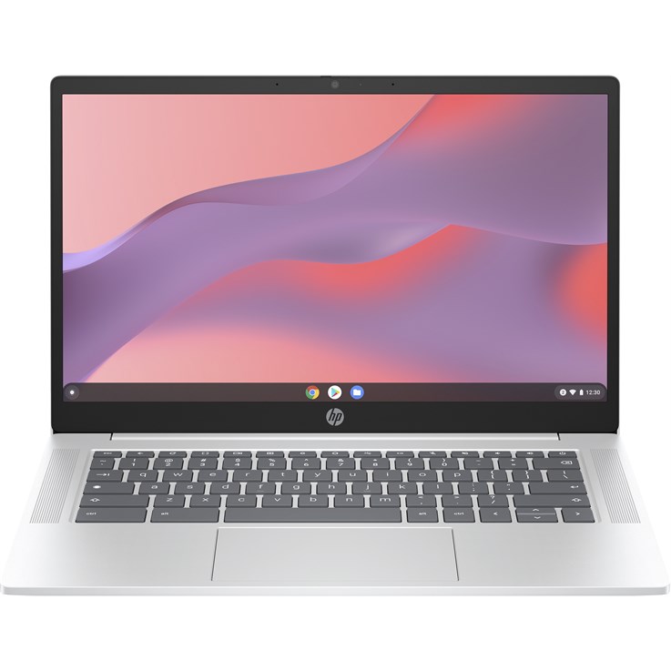 HP Chromebook 14a-nf0002na Intel® N N100 35.6 cm (14") HD 4 GB LPDDR5-SDRAM 128 GB eUFS Wi-Fi 6E (802.11ax) ChromeOS Grey