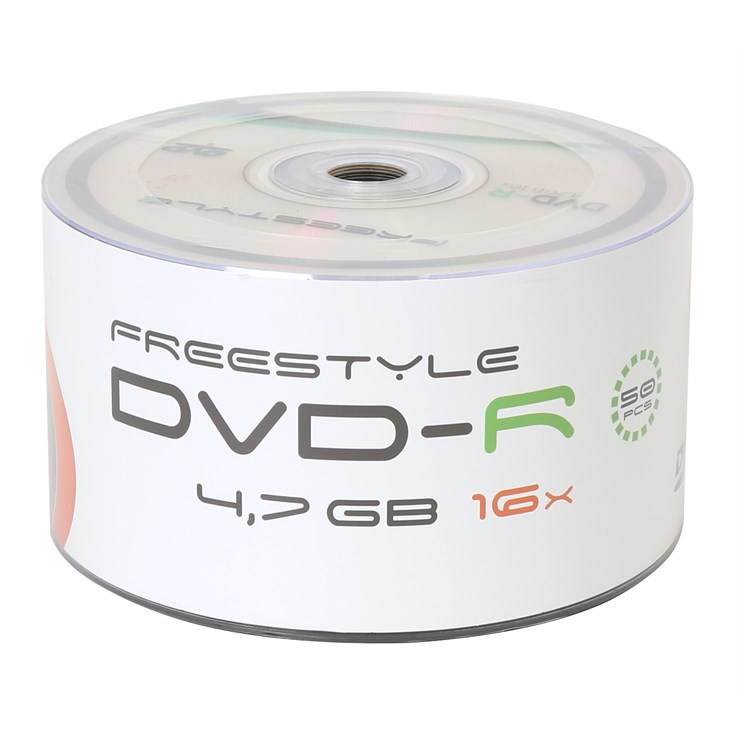 Freestyle DVD-R (x50 pack), 4.7GB, Speed 16X, Shrink Wrap Packaging