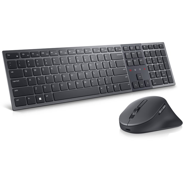 DELL KM900 keyboard Mouse included Office RF Wireless + Bluetooth QWERTY UK English Graphite