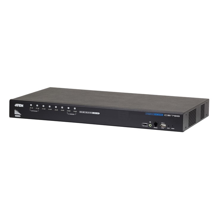 ATEN CS1798 KVM switch Rack mounting Black