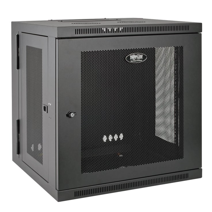 Tripp Lite SRW12USDP SmartRack 12U UPS-Depth Wall-Mount Small Rack Enclosure, Hinged Back