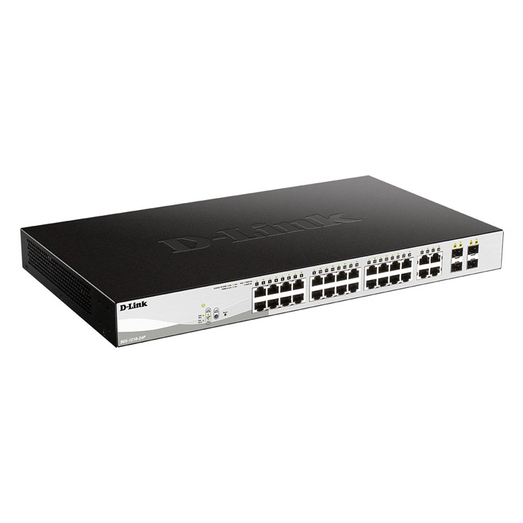 D-Link DGS-1210-24P network switch Managed L2 Gigabit Ethernet (10/100/1000) Power over Ethernet (PoE) Black