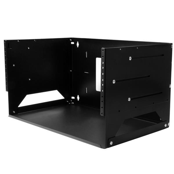 StarTech.com Wall-Mount Server Rack with Built-in Shelf - Solid Steel - 4U