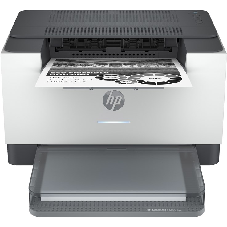 HP LaserJet M209dw Printer, Black and white, Printer for Home and home office, Print, Two-sided printing; Compact Size; Energy Efficient; Dualband Wi-Fi