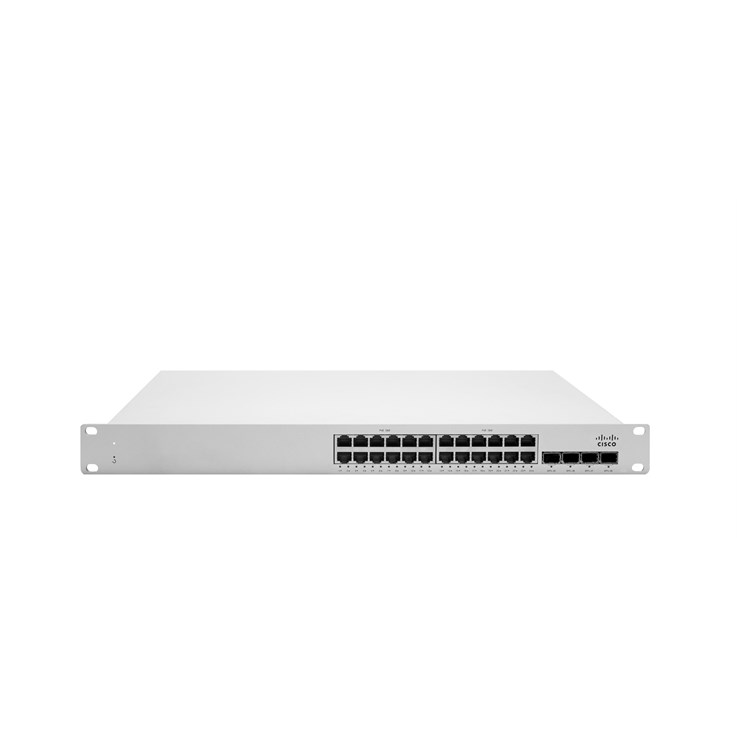 Cisco Meraki MS250-24P L3 Stck Cld-Mngd 24x GigE 370W PoE Switch