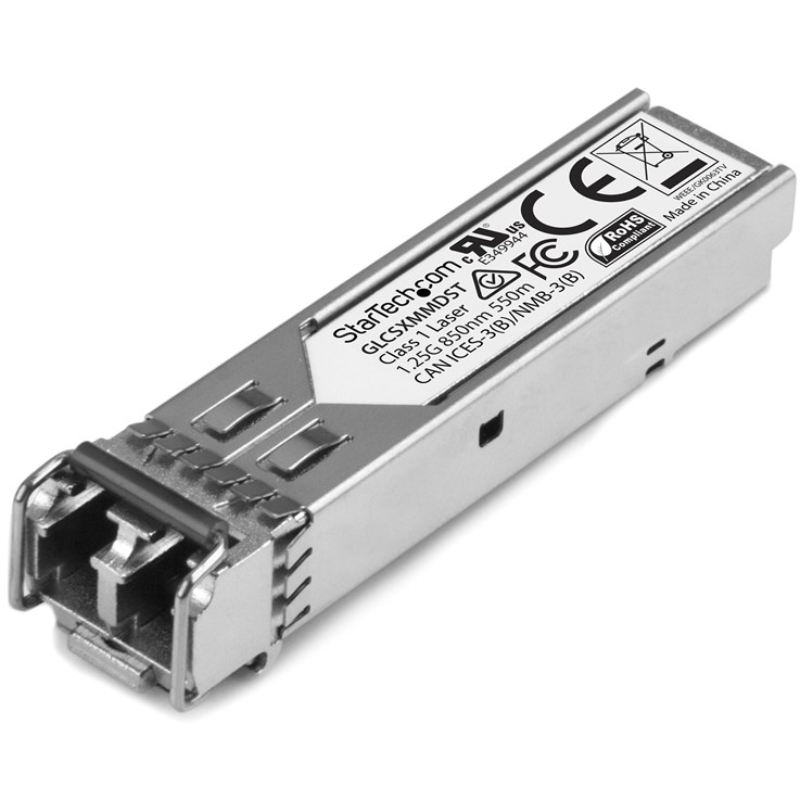 StarTech.com Cisco GLC-SX-MMD Compatible SFP Transceiver Module - 1000BASE-SX~Cisco GLC-SX-MMD Compatible SFP Module - 1000BASE-SX - 1GbE Multimode Fiber MMF Optic Transceiver - 1GE Gigabit Ethernet SFP - LC 550m - 850nm - DDM Cisco Firepower, ASR920, IE2