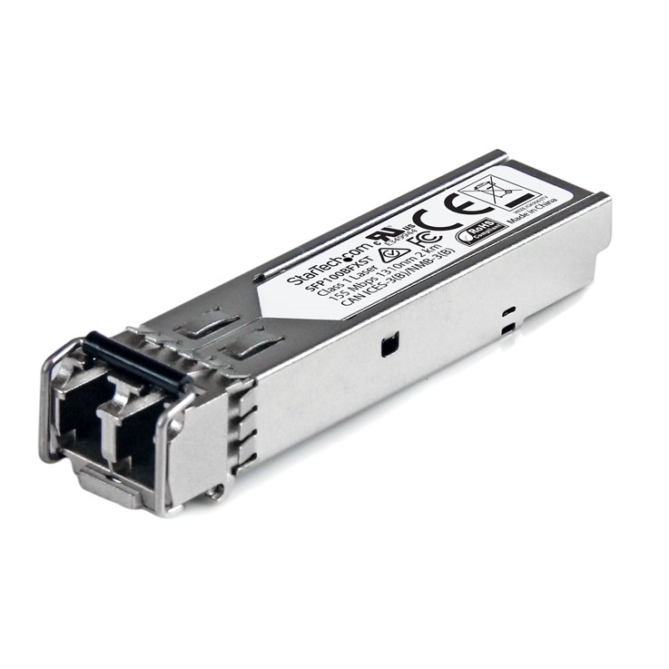 StarTech.com MSA Compliant SFP Transceiver Module - 100BASE-FX~MSA Uncoded SFP Module - 100BASE-FX - 100MbE Multi Mode Fiber (MMF) Optic Transceiver - 100Mb Ethernet SFP - LC 2km - 1310nm - DDM