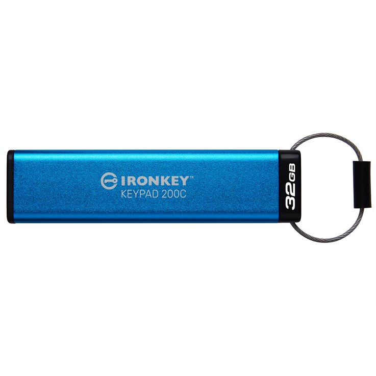 Kingston Technology IronKey 32GB USB-C Keypad 200C, FIPS 140-3 Lvl 3 (Pending) AES-256