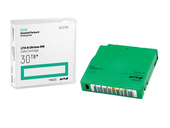 HPE LTO-8 Ultrium 30TB RW Data Cartridge Blank data tape 12 TB 1.26 cm