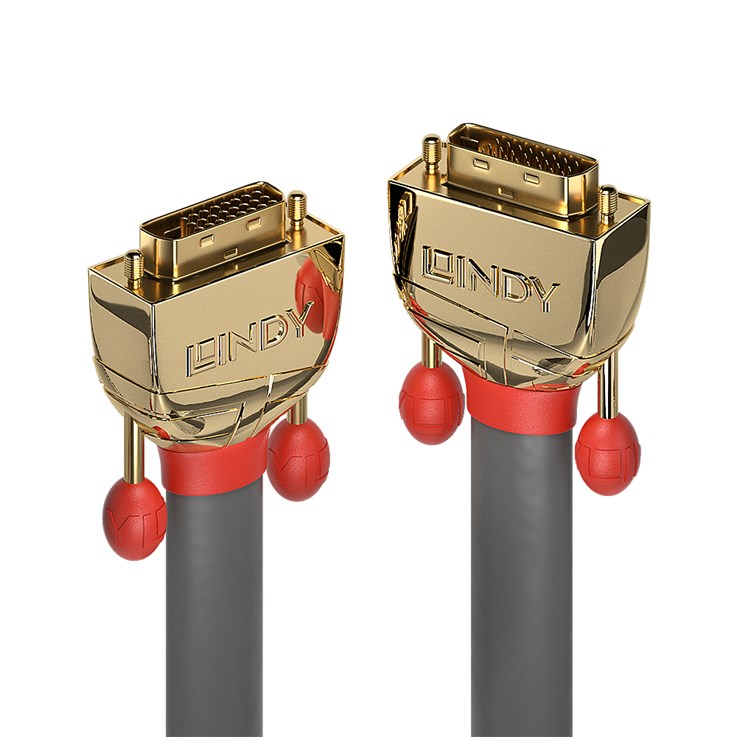 Lindy 20m DVI-D Dual Link Cable, Gold Line