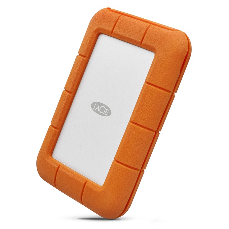 LaCie Rugged USB-C external hard drive 5 TB USB Type-C 3.2 Gen 1 (3.1 Gen 1) Grey, Yellow