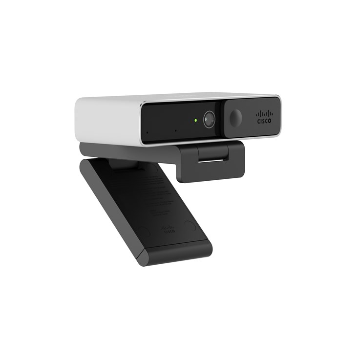 Cisco Desk Camera 4K in Platinum White with up to 4K Ultra HD Video, Dual Microphones, Low-Light Performance, 1-Year Limited Hardware Warranty (CD-DSKCAM-P-WW)