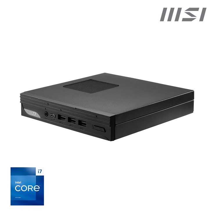 MSI PRO DP10 13M Intel Core i7 1360P Barebone, NUC, SFF, Mini Computer, HTPC, (NO RAM, NO Storage, NO OS), IRIS XE Graphics/ThunderBolt 4/Type C/HDMI/DisplayPort/ VGA/LAN/WiFi 6E/BT 5.3/VESA