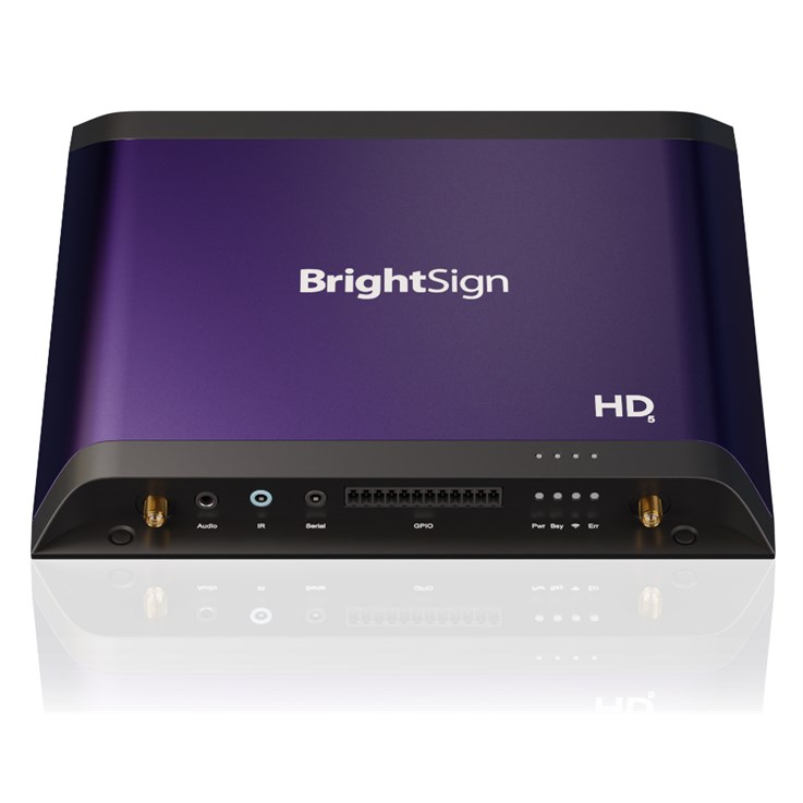 BrightSign HD1025 digital media player Black, Purple 4K Ultra HD